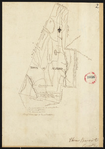 Plan of Alford surveyed by David Fairchild, dated October, 1794.