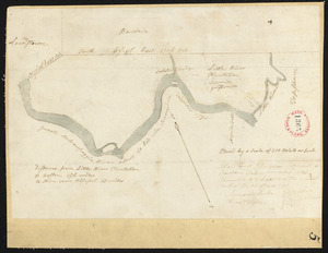 Plan of Lisbon (Little River Plantation), surveyor's name not given, dated December 1795.