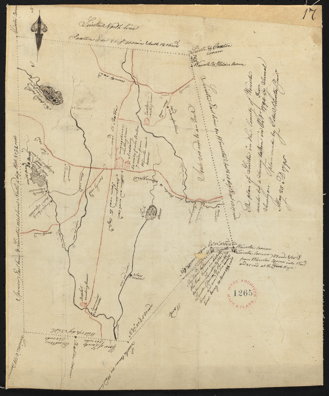 Plan of Leicester, made by Peter Silvester, Jr. dated May 23, 1795.