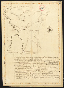 Plan of Medfield, surveyor's name not given, dated October 1794.