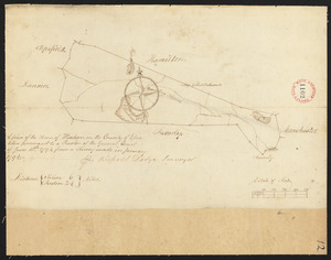 Plan of Wenham surveyed by Richard Dodge, dated January, 1795.