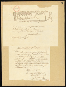 Plan of Thompson Pond Settlement between Raymondtown and Poland, made by David Purington, dated January 5, 1796.