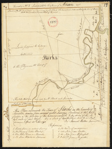 Plan of Starks, made by Samuel Weston, dated April 15, 1798.