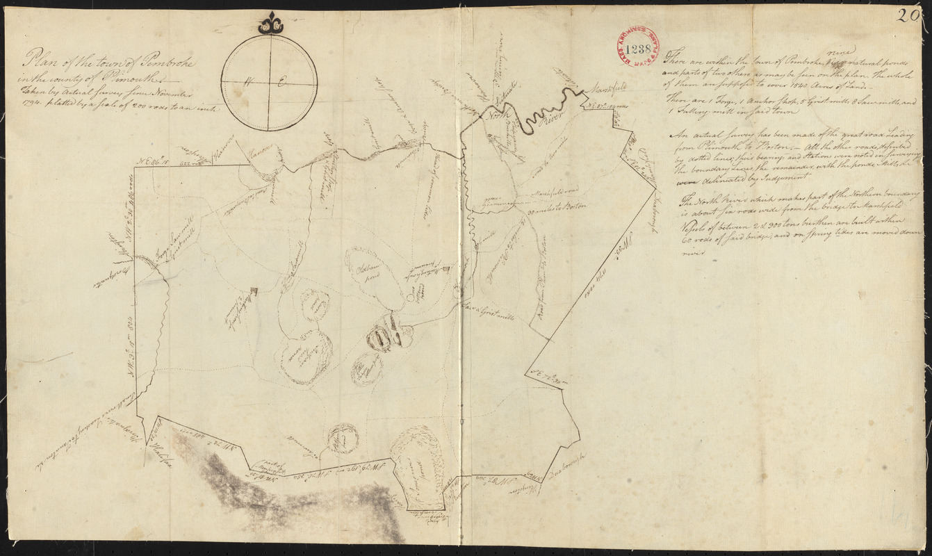 Plan of Pembroke, surveyor's name not given, dated 1794-5.