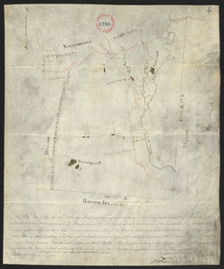 Plan of Uxbridge, made by Frederic Taft, dated May 25, 1795.