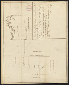 Plan of Cutler's Grant (Porter) made by Nathaniel Merrill, dated 1794-1795.