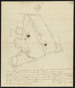 Plan of Northbridge surveyed by Jonathan Adams and Amariah Preston, dated Mar. 2, 1795.