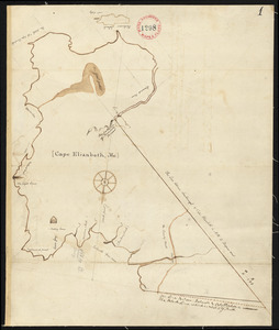 Plan of Cape Elizabeth, surveyor's name not given, dated 1794-1795.