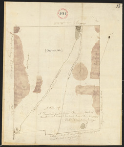 Plan of Oxford surveyed by Nathaniel Chamberlin dated December 23, 1795.