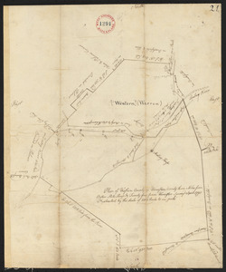 Plan of Warren (Western), surveyor's name not given, dated April 1795.