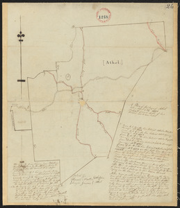 Plan of Athol, surveyor's name not given, dated April 27, 1795.