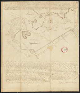 Plan of East Sudbury (Wayland) surveyed by Matthias Mossman, dated May 21, 1795.