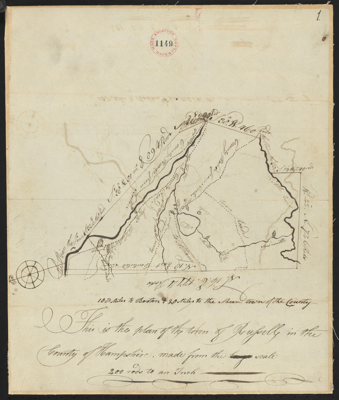 Plan of Russell, surveyor's name not given, dated 1794.