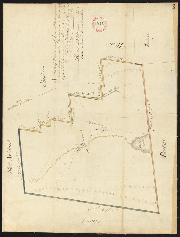 Plan of Lanesborough, made by William Douglas, dated November 1794.