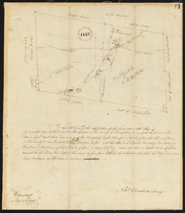 Plan of Williamsburg surveyed by Nehemiah Cleveland, dated May 5, 1795.