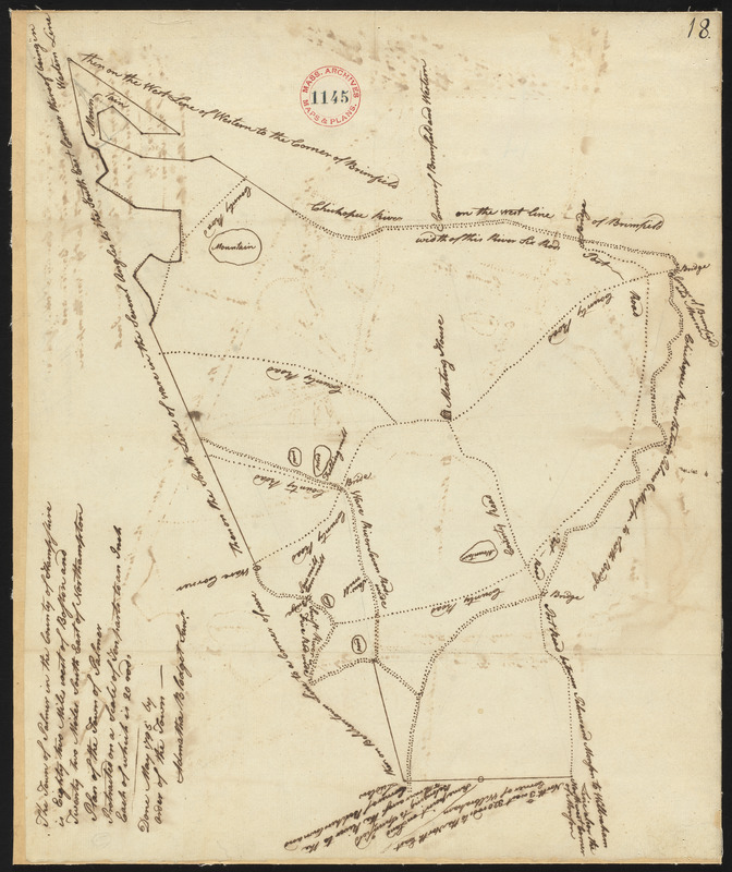 Plan of Palmer surveyed by Admatha Blodgett, dated May, 1795.