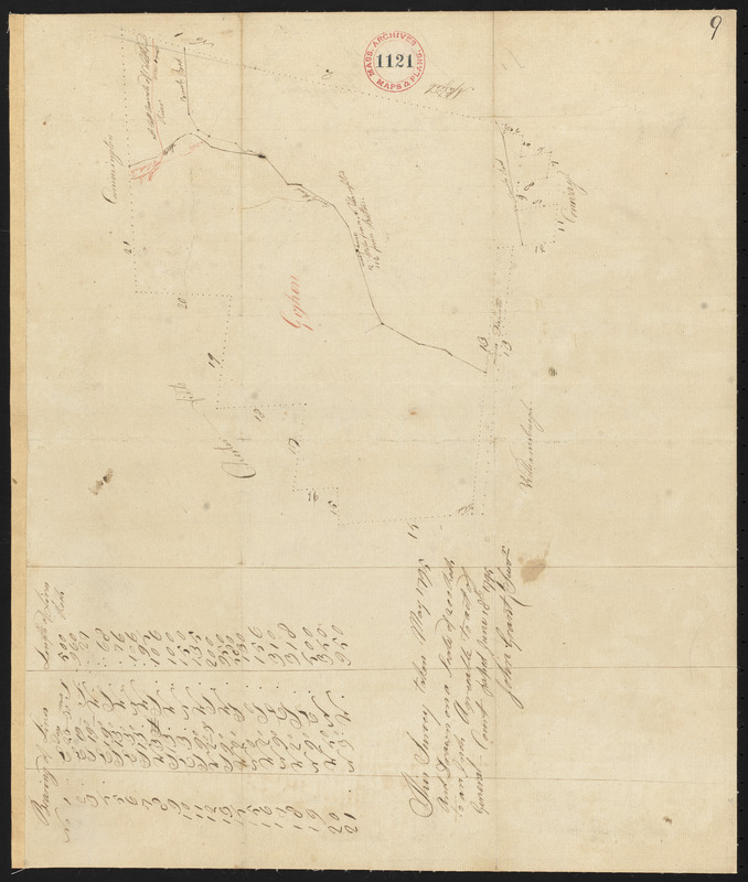 Plan of Goshen made by John Grant, dated May, 1795.