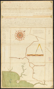 Plan of Scarborough, made by Moses Banks, dated April 20, 1795. Showing country roads only.