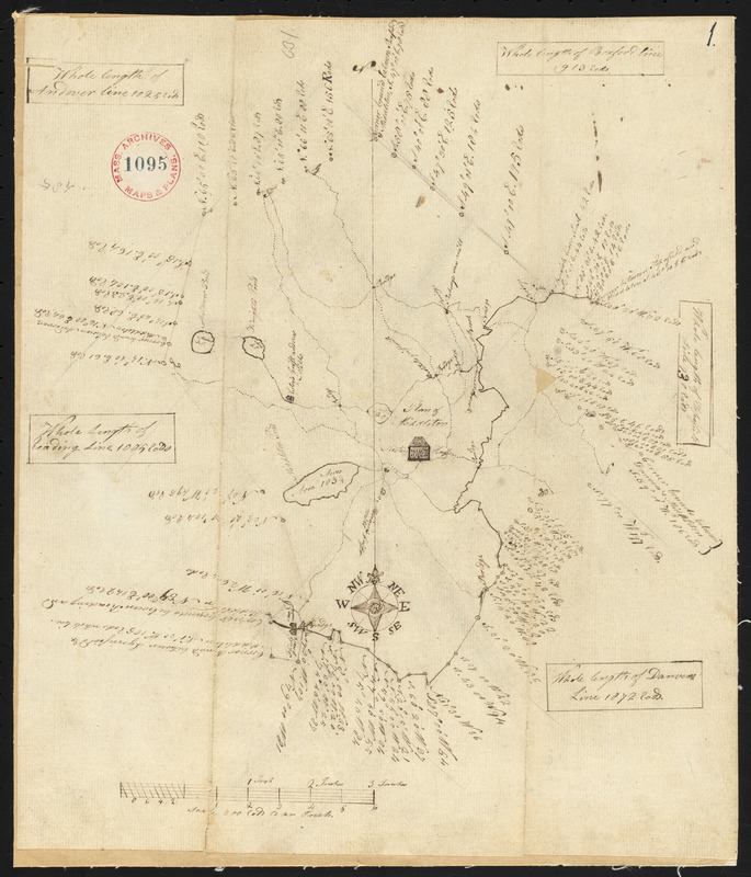 Plan of Middleton surveyed by Simeon Kenney, dated April 25, 1795.[map]