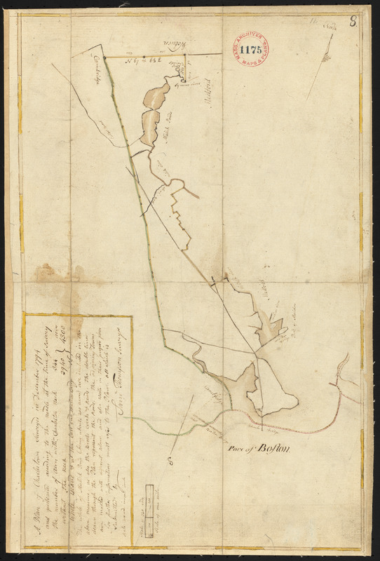 Plan of Charlestown, made by Samuel Thompson, dated December, 1794.