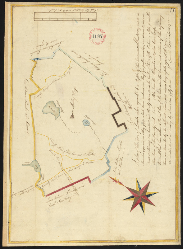 Plan of Lincoln surveyed by Samuel Hoar, dated May, 1795.