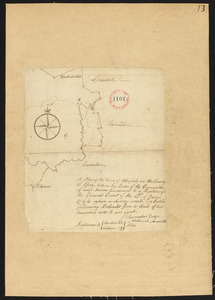 Plan of Topsfield surveyed by Barnabas Dodge, dated October, 1794.