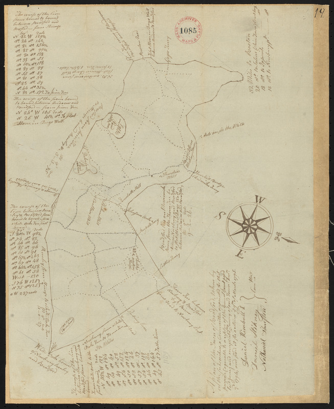 Plan of Bradford, surveyor's name not given, dated December 2, 1794.