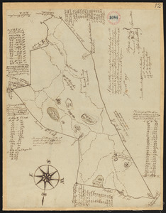 Plan of Boxford surveyor's name not given dated June 16, 1795.