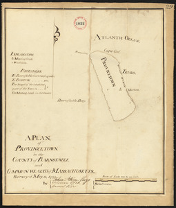 Plan of Provincetown, surveyor's name not given, dated May 11, 1795.