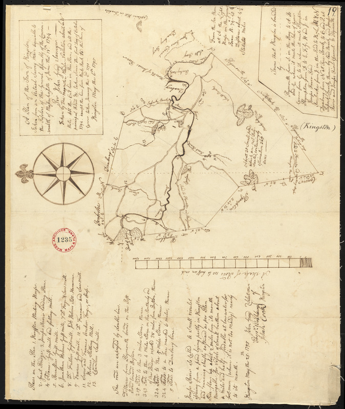Plan of Kingston surveyed by John Gray, dated May 6, 1795.