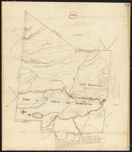 Plan of Great Barrington made by David Fairchild, dated November, 1794.