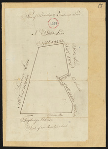 Plan of Bradley's and Eastman's Land (Stow, Me) surveyor's name not given, dated 1794-1795.