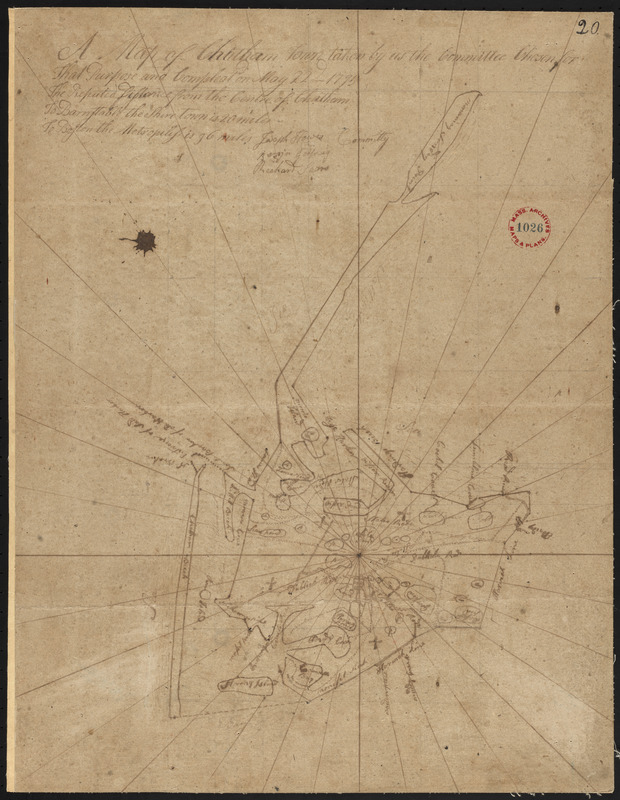 Plan of Chatham, surveyor's name not given, dated May 22, 1795.