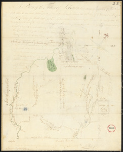 Plan of Lebanon (Towwoh) made by Daniel Wood, dated March 7, 1795.
