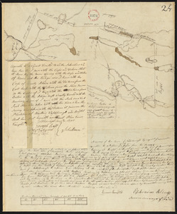 Plan of Nobleborough, made by Ephraim Robings, dated March 24, 1795.