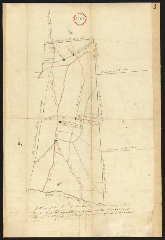Two plans of Amherst, surveyor's name not given, dated 1794-5.