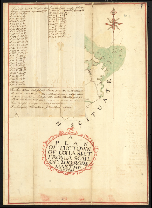 Plan of Cohasset, surveyor's name not given, dated May 30, 1795.