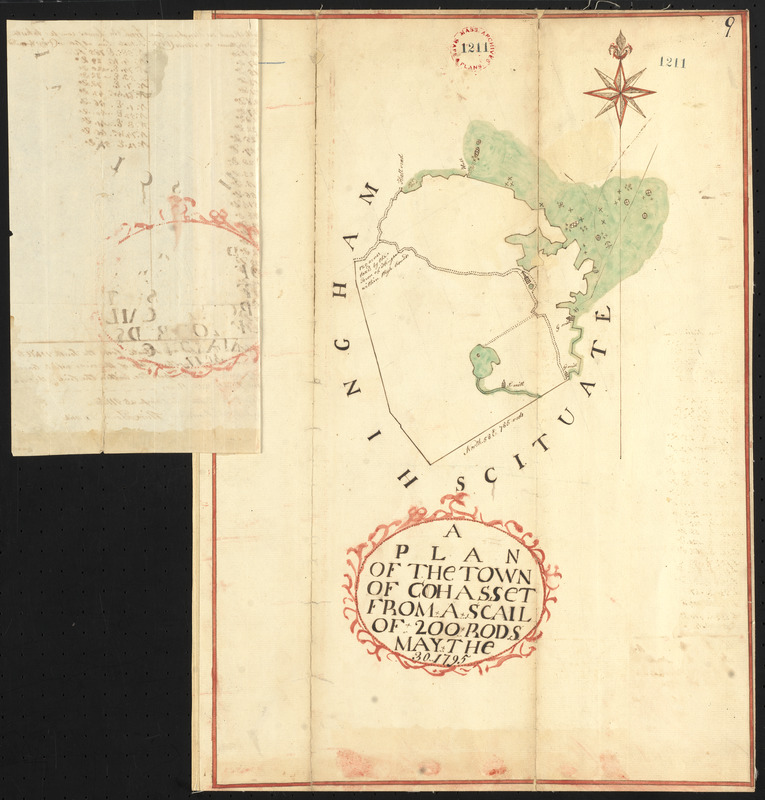 Plan of Cohasset, surveyor's name not given, dated May 30, 1795.