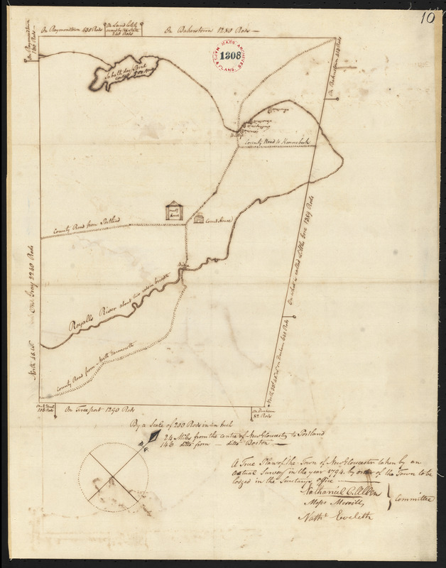 Plan of New Gloucester, surveyor's name not given, datd 1794.