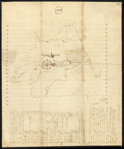 Plan of Abington, made by Daniel Shaw, dated 1795.