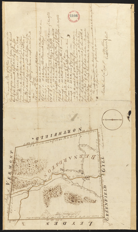 Plan of Bernardston, surveyor's name not given, dated November, 1794.