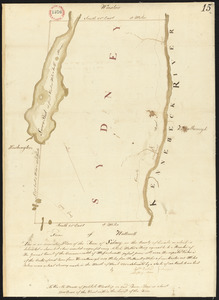 Plan of Sidney surveyed by Sylvester Moore and Ephraim Ballard, dated March 1795.