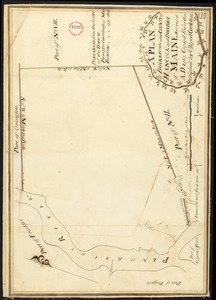 Plan of Bucksport, surveyed by Osgood Carleton, dated 1787.