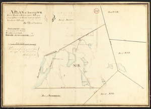 Plan of Township No. 2 (Orland) east of the Penobscot River surveyed by Osgood Carleton, dated 1795.