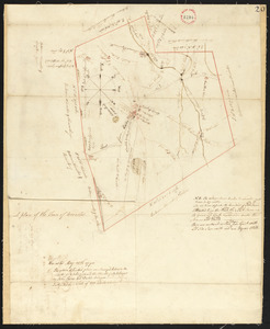 Plan of Worcester surveyed by David Andrews and John Peirce, dated April, 1795.