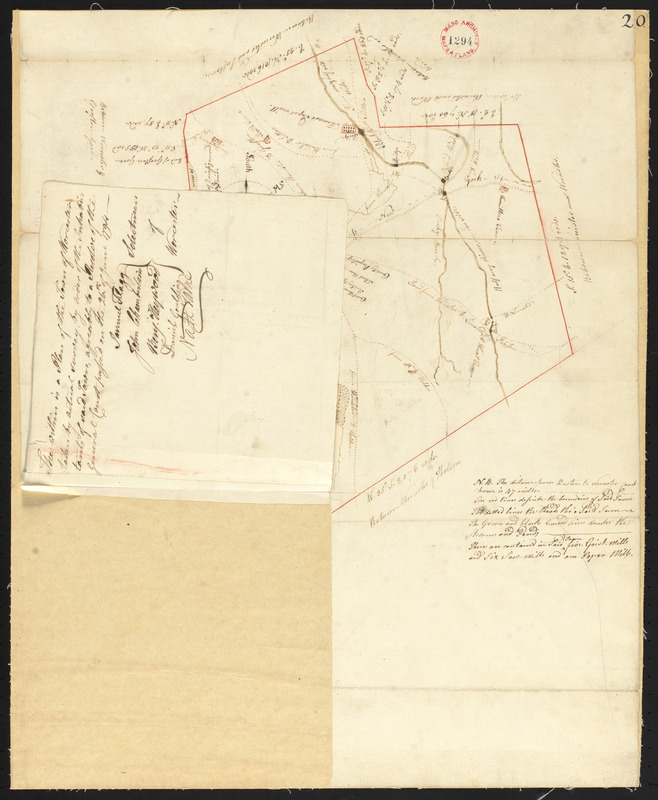 Plan of Worcester surveyed by David Andrews and John Peirce, dated April, 1795.