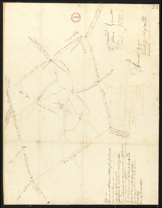 Plan of Holden, made by Jonathan Peirce, dated May 20, 1795.