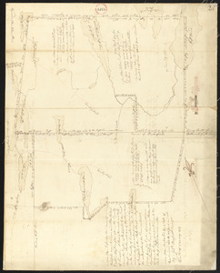 Plan of Readfield, Washington Plantation and Belgrade (Mt. Vernon), made by J Prescott, dated 1794-5.