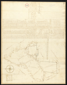 Plan of Holliston surveyed by Samuel Bullard, dated 1794.