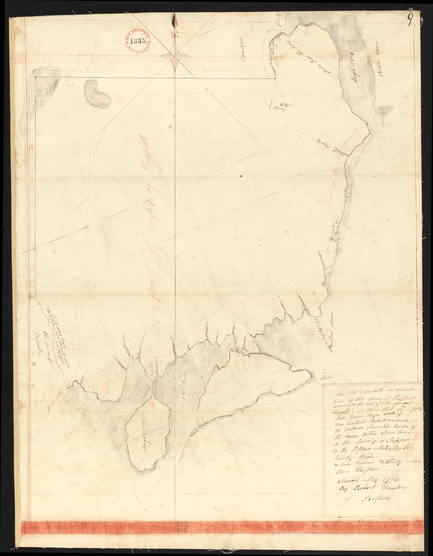 Plan of Prospect, ME, survyed by Robert Houston, dated May 1795.
